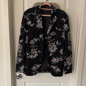 INC International Concepts Black and White Floral Blazer and pants